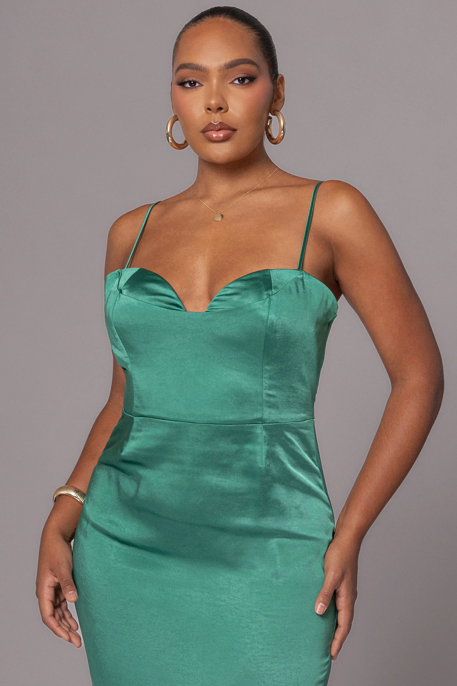 Green Moment In Time Maxi Dress JLUXLABEL