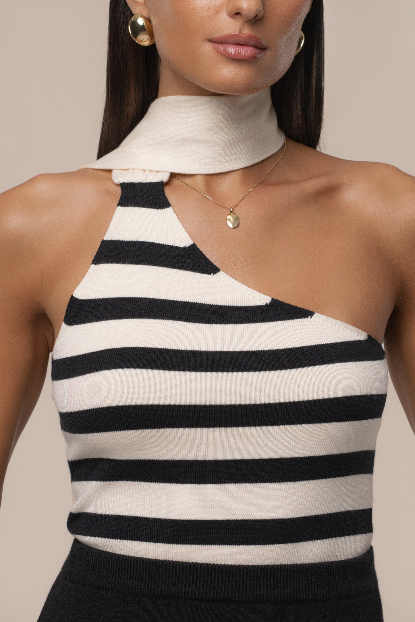Black/White Amelie Striped Top