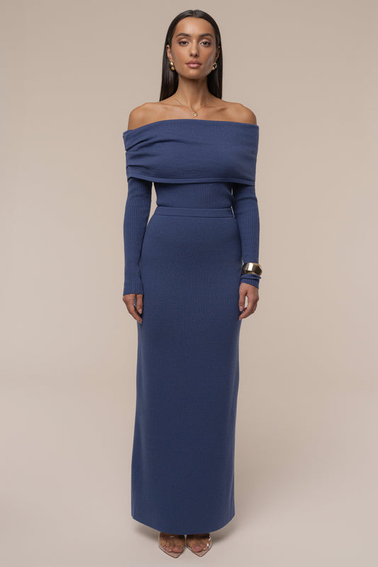 Dusk London Knit Maxi Skirt