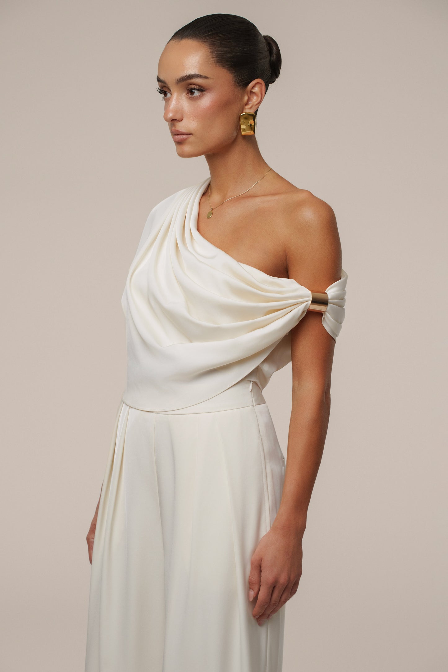 Buttercream Gleam and Glow Satin Top JLUXLABEL