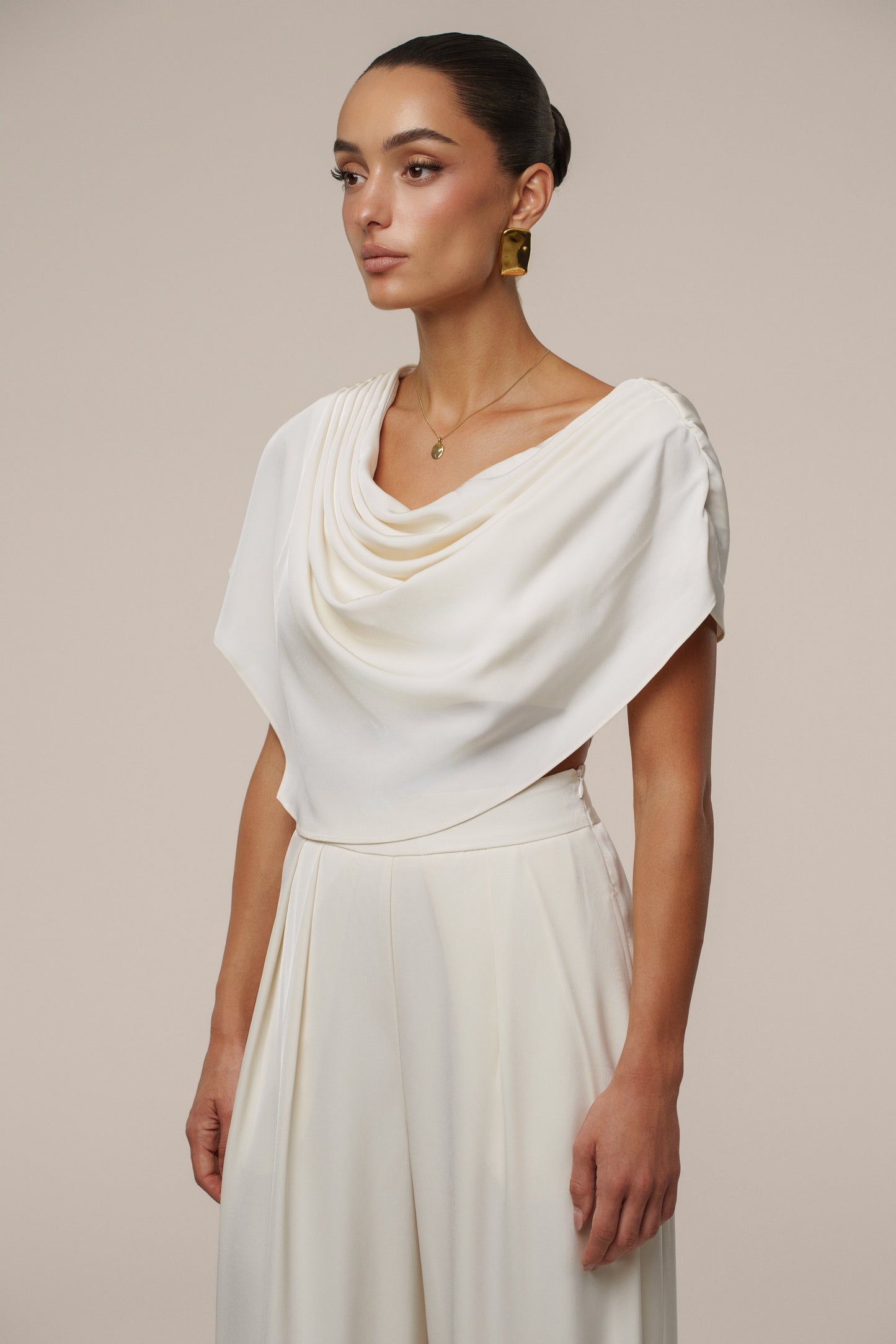 Buttercream Gleam and Glow Satin Top JLUXLABEL