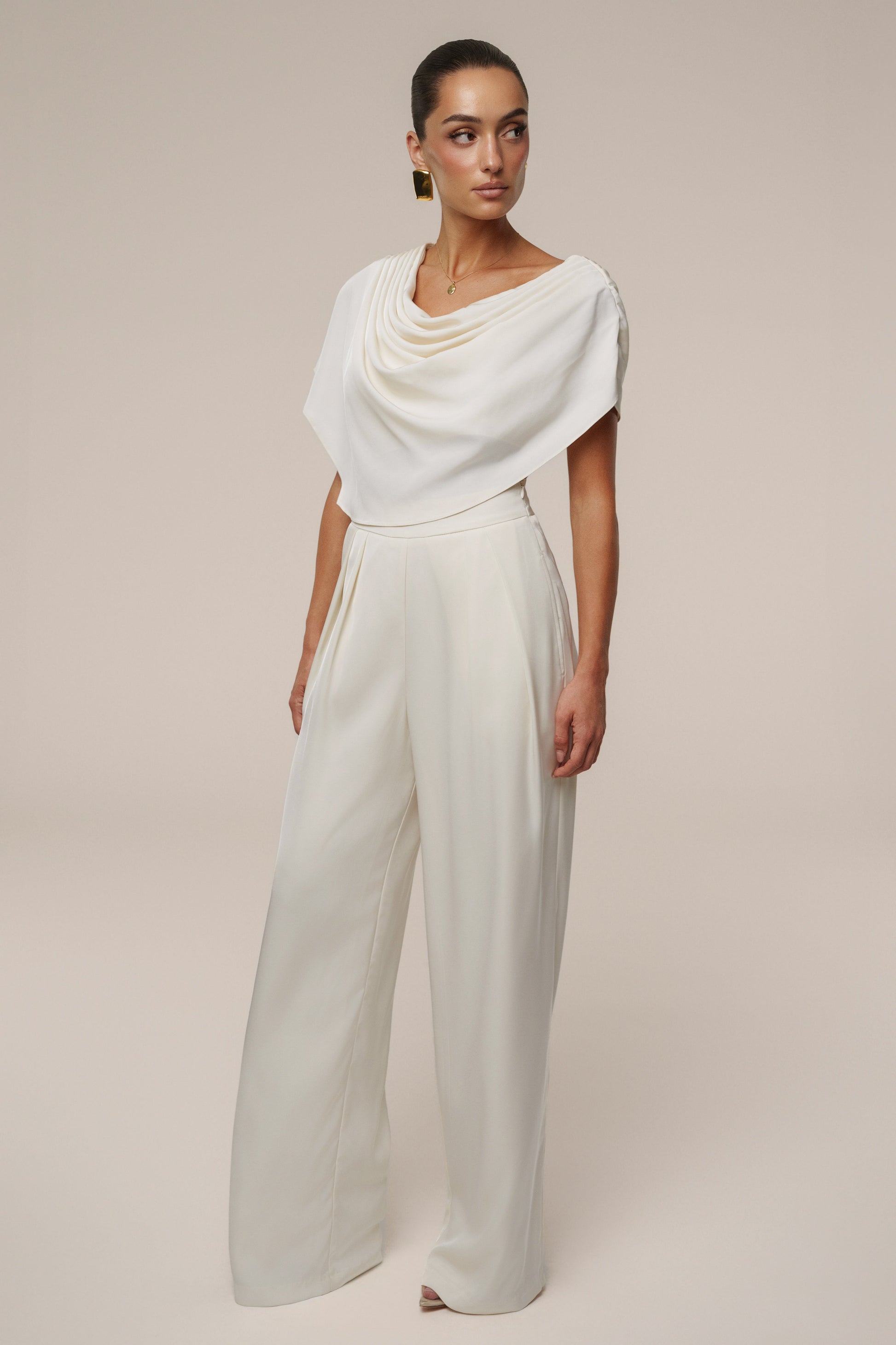 Buttercream Gleam and Glow Satin Top JLUXLABEL