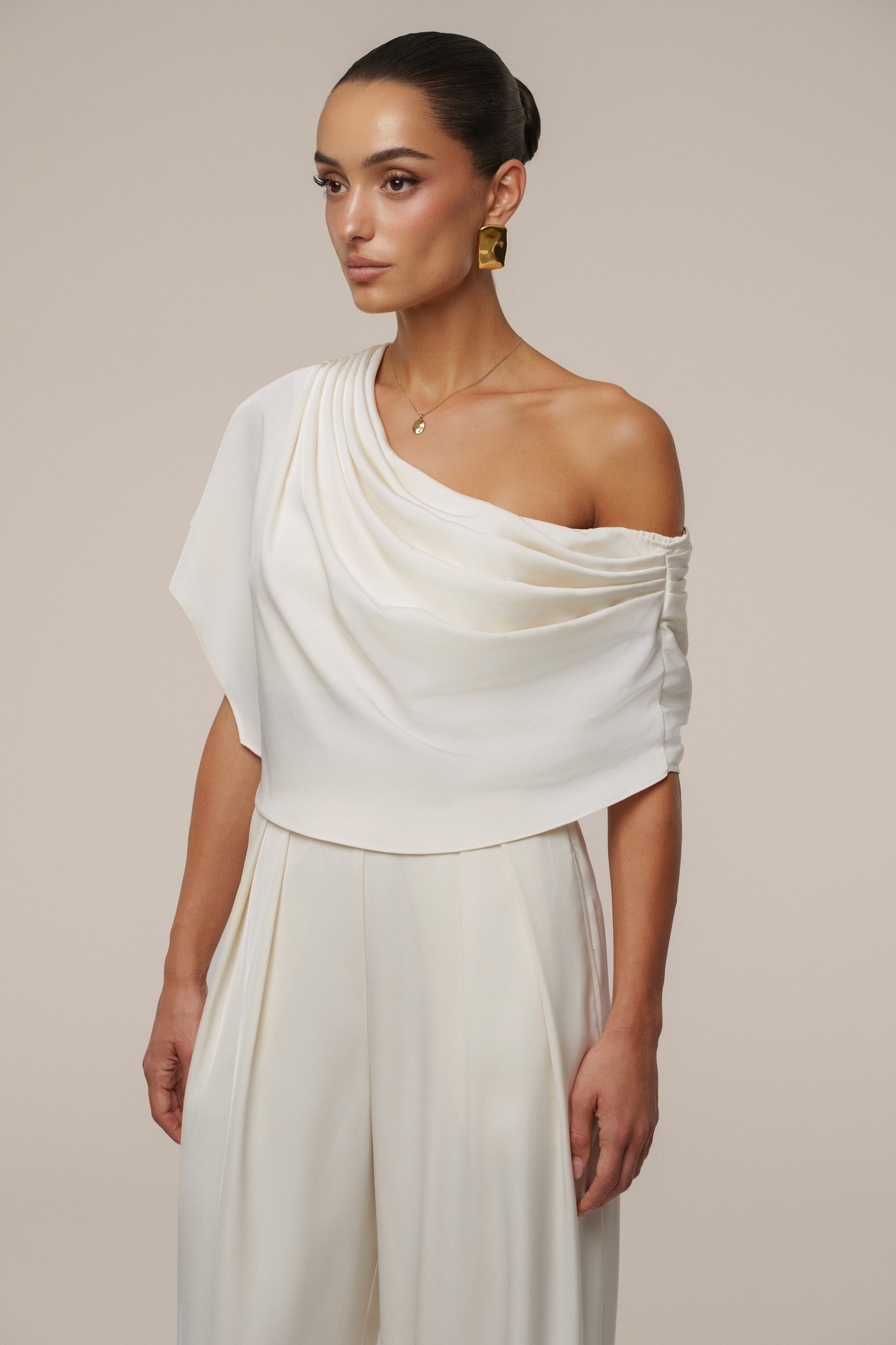 Buttercream Gleam and Glow Satin Top JLUXLABEL