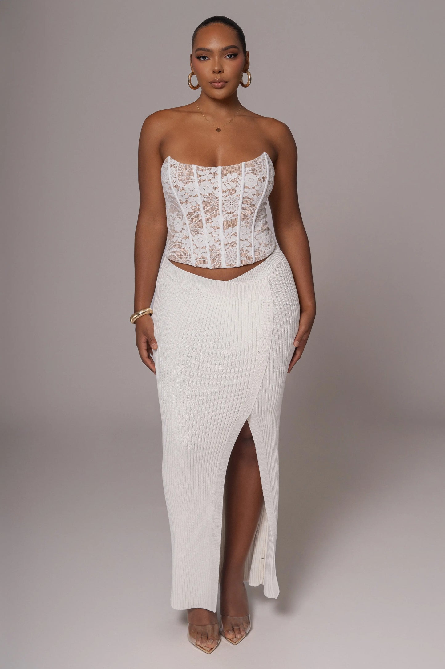 White Rosemere Lace Top JLUXLABEL