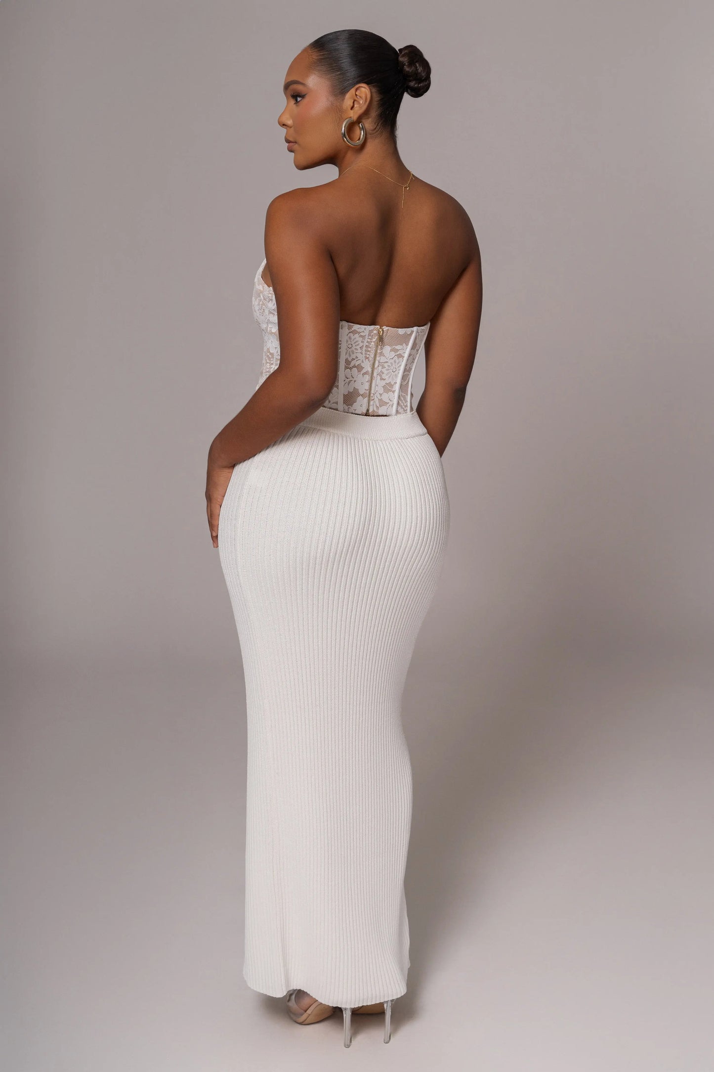 White Rosemere Lace Top JLUXLABEL