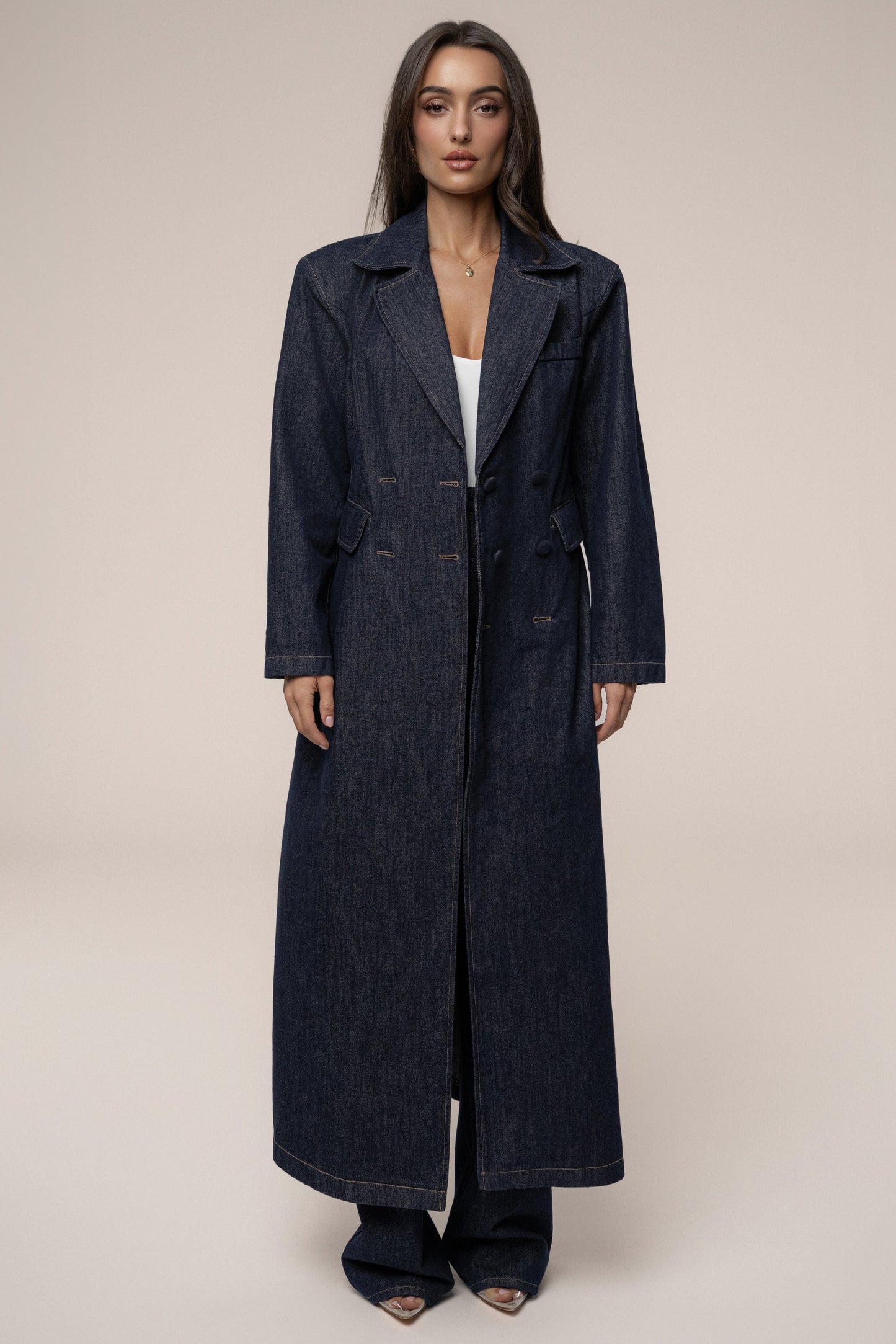 Dark Denim Signature Coat