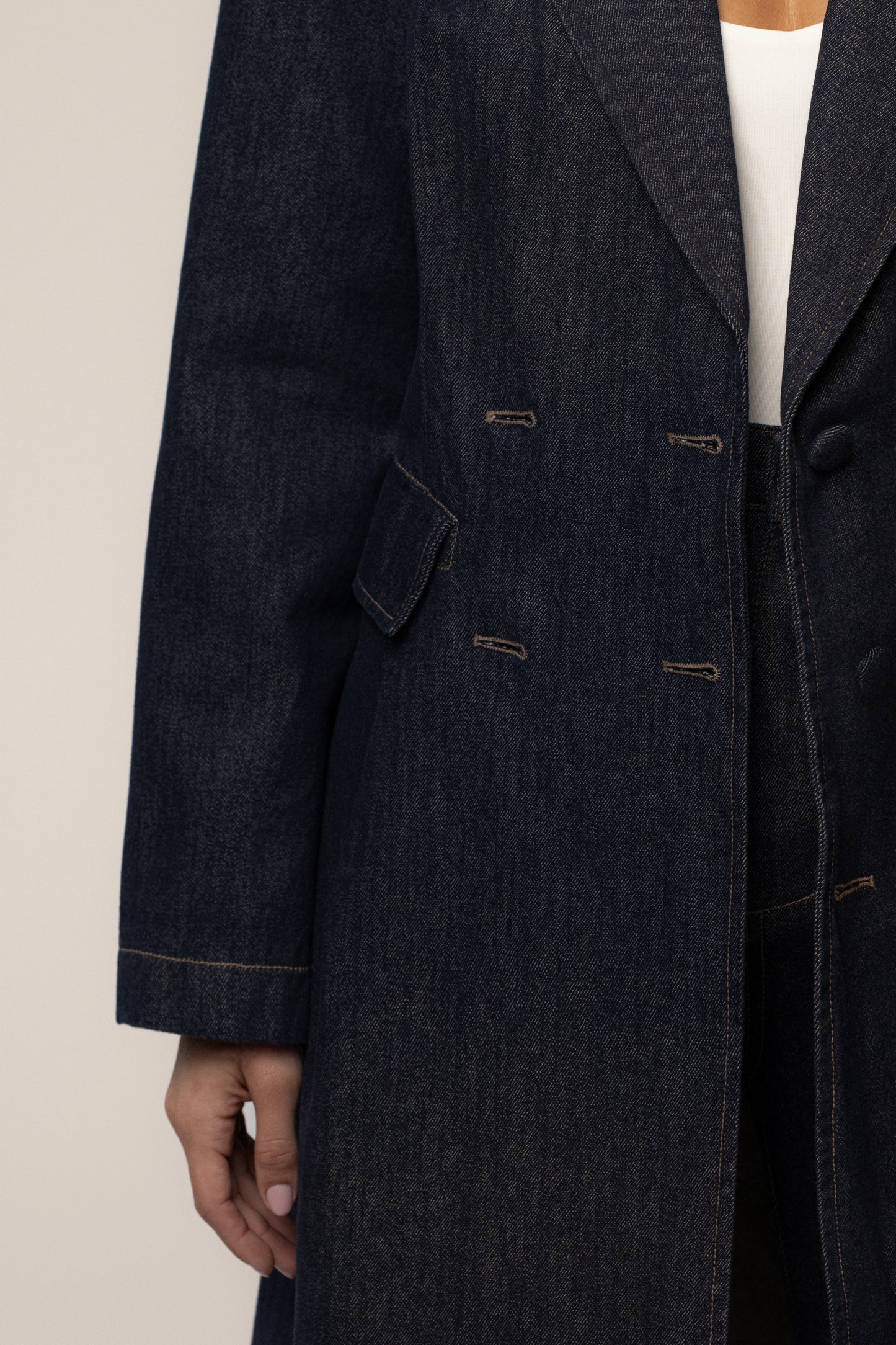 Dark Denim Signature Coat