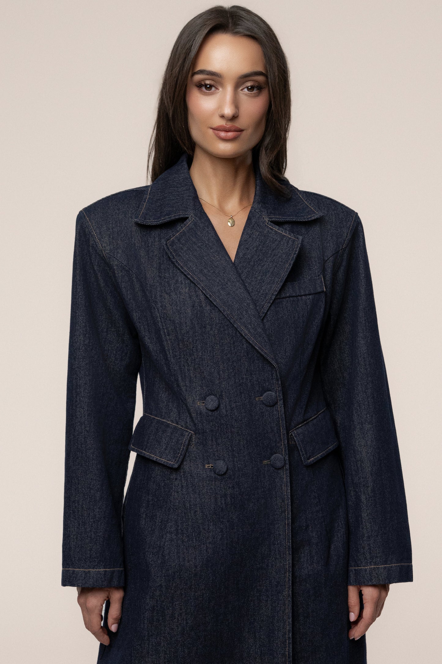 Dark Denim Signature Coat
