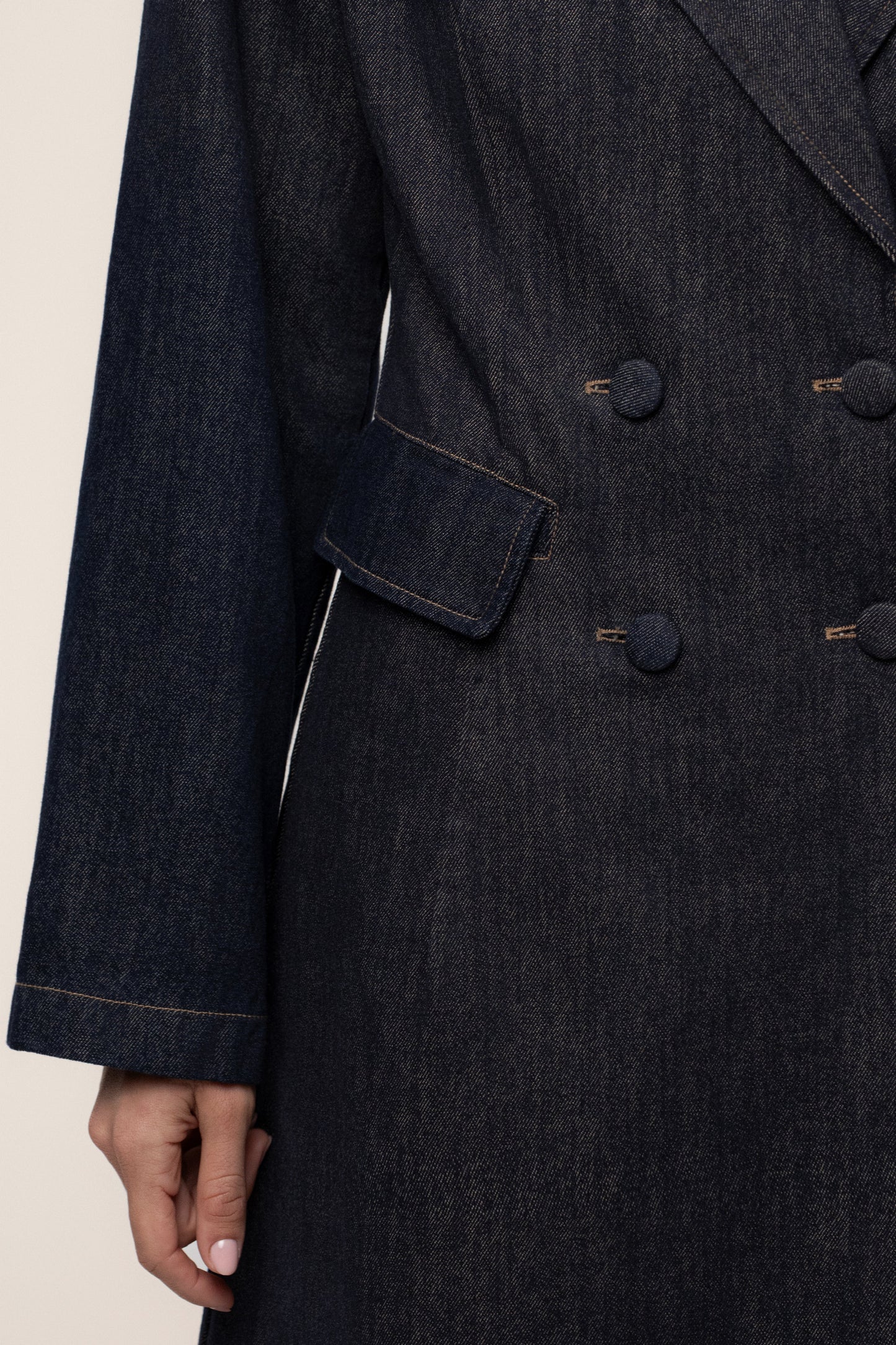 Dark Denim Signature Coat