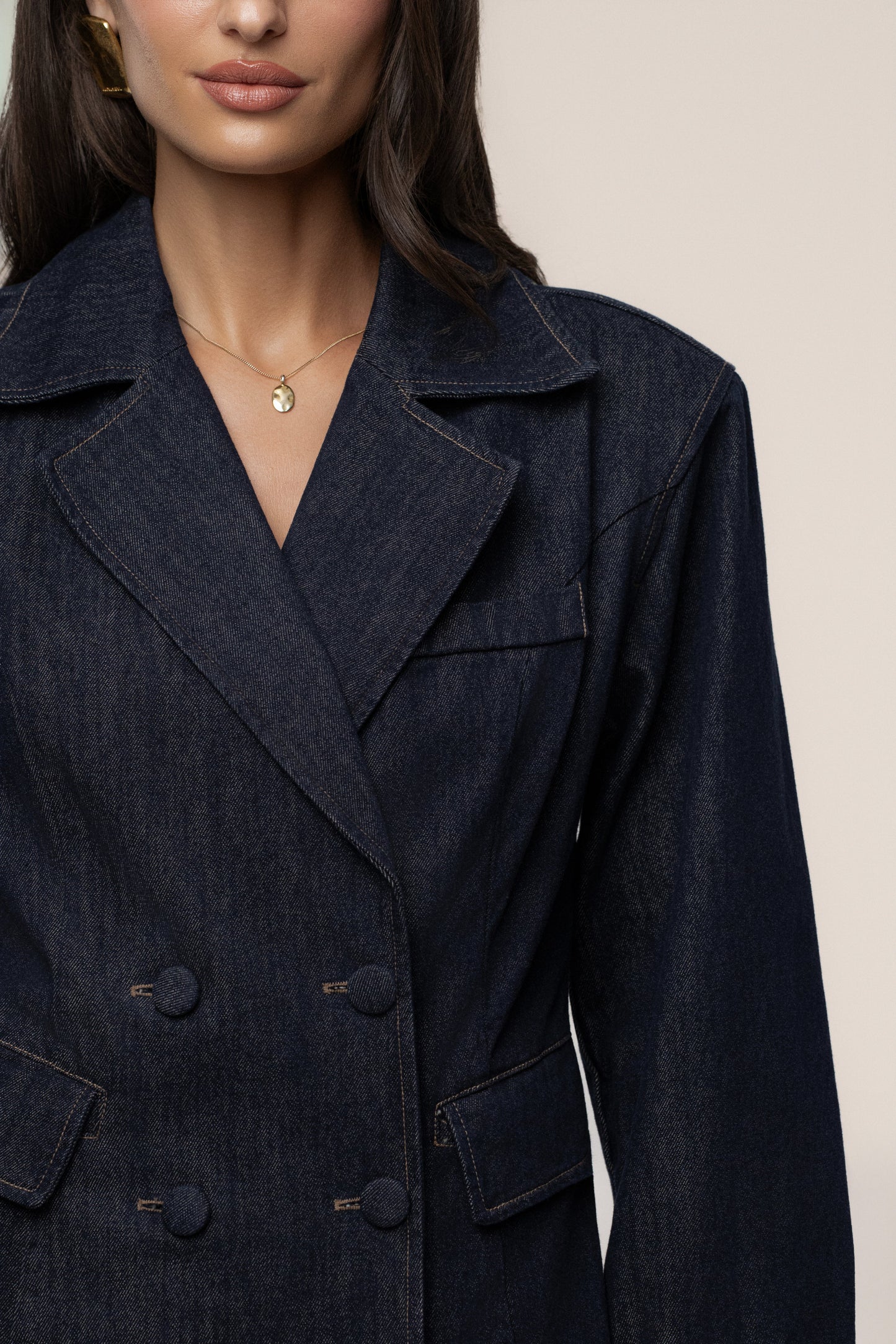 Dark Denim Signature Coat