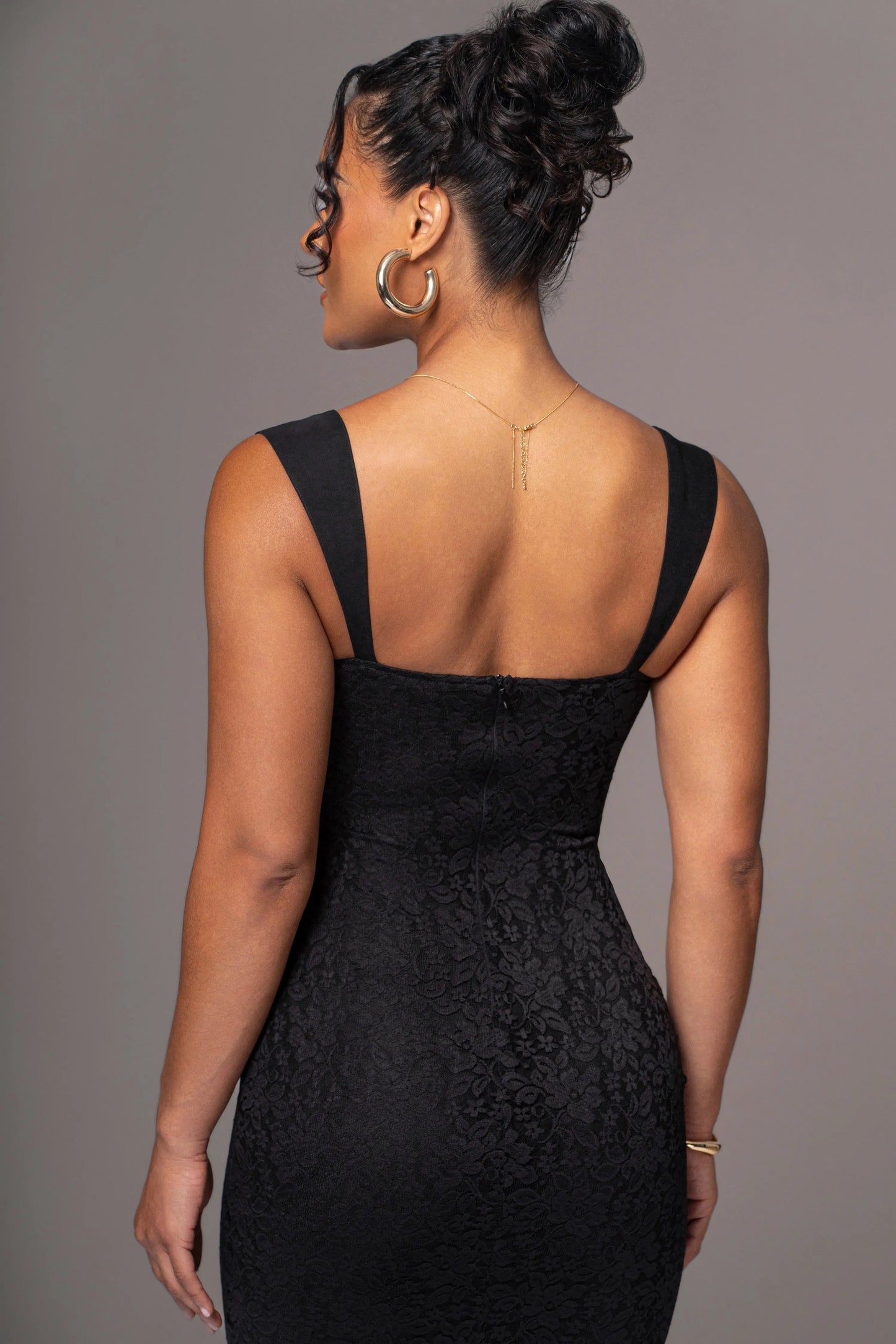 Black Sweet Affection Lace Maxi Dress JLUXLABEL