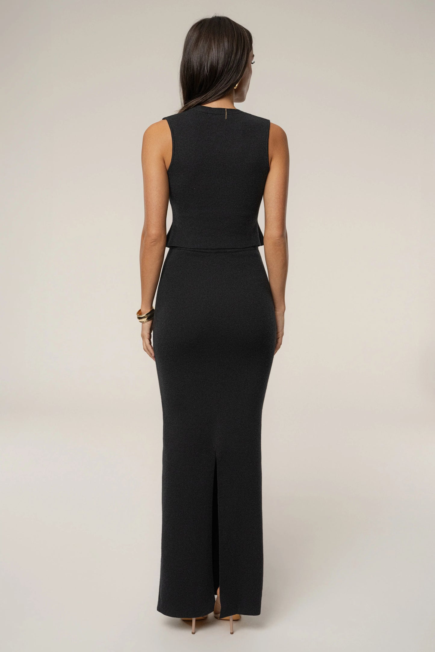 Black Cassidy Two Piece Skirt Set JLUXLABEL