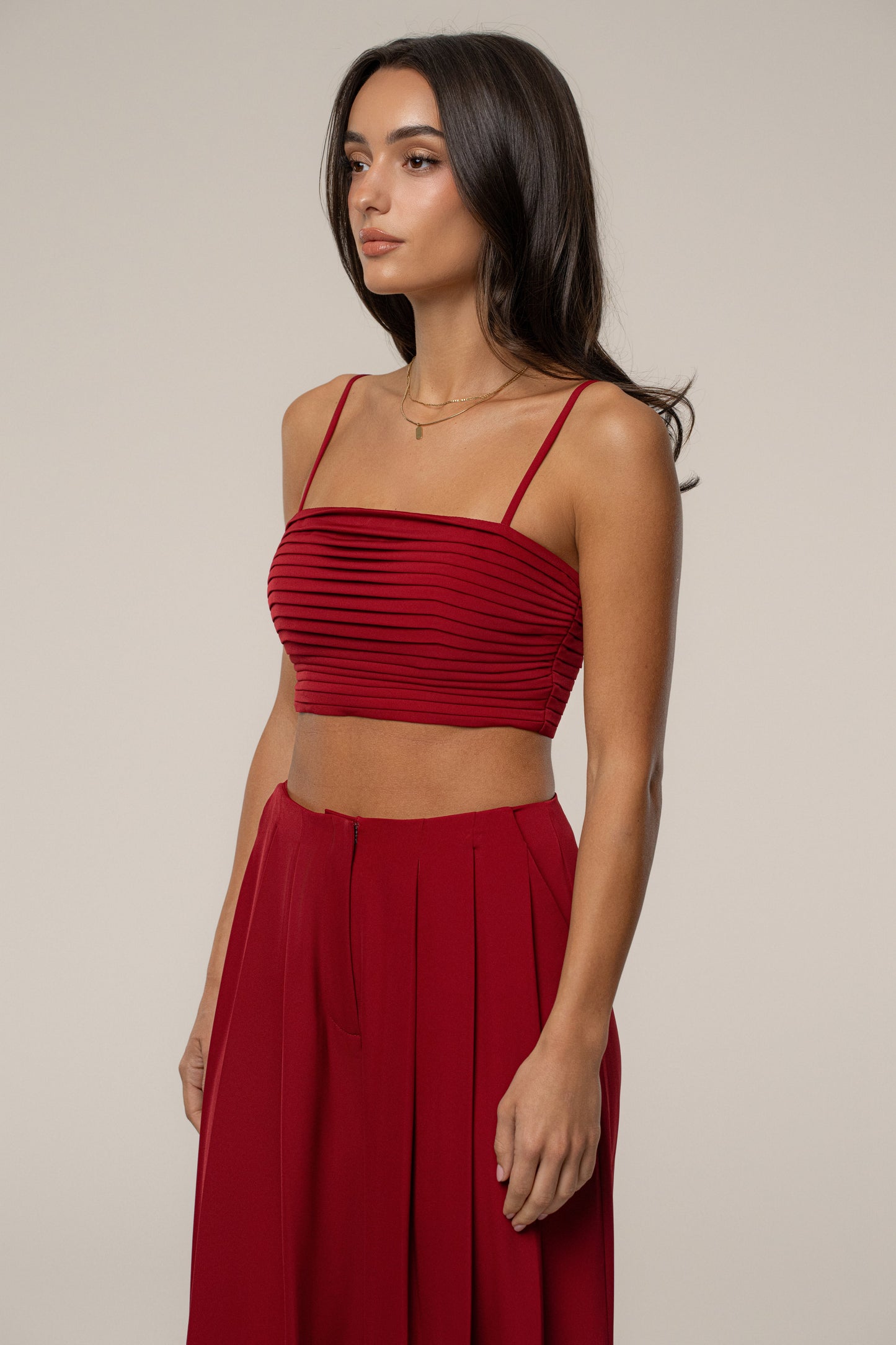 Burgundy Serenade Pant Set JLUXLABEL