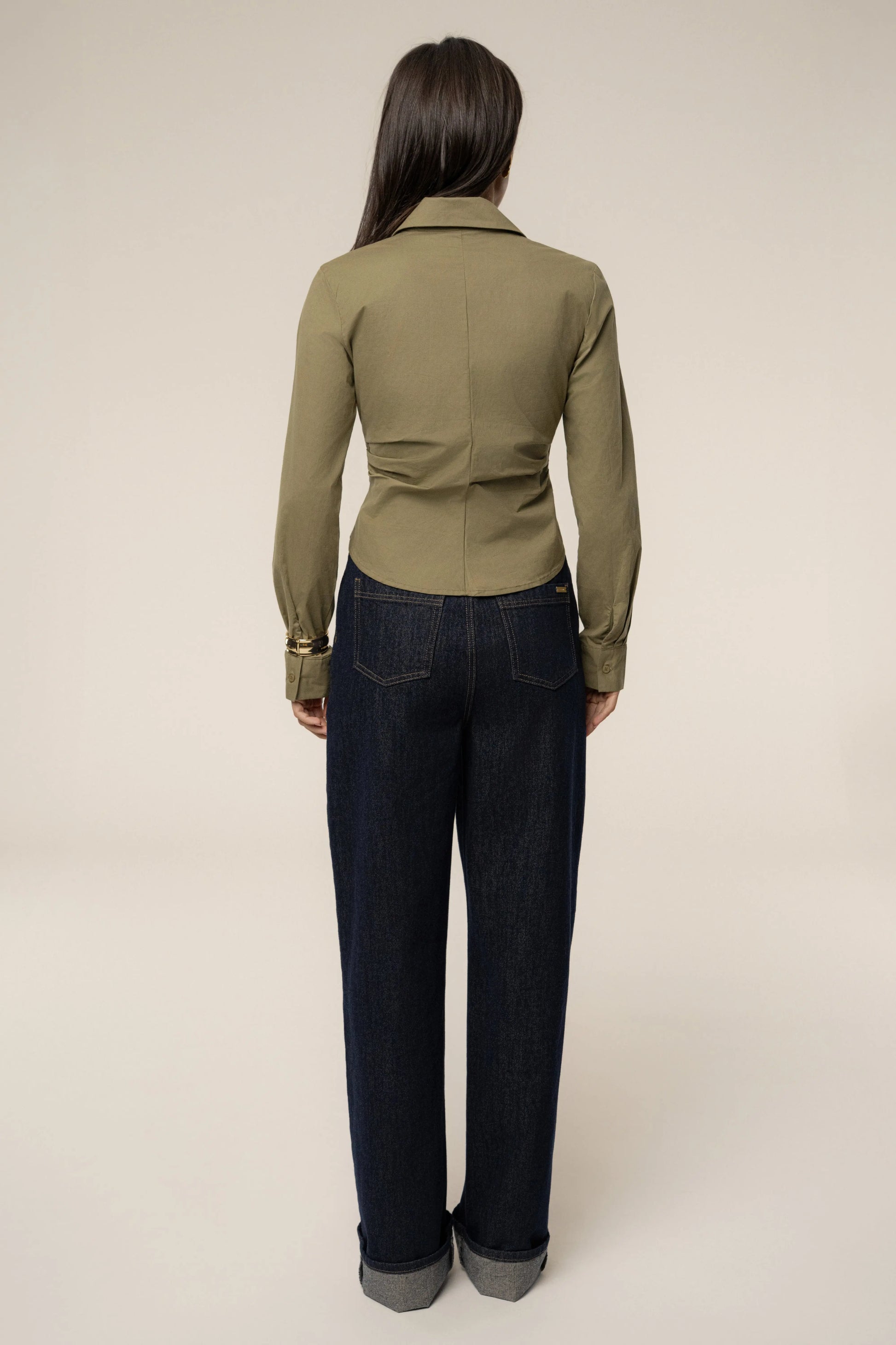Olive  Sculpt And Form Blouse JLUXLABEL