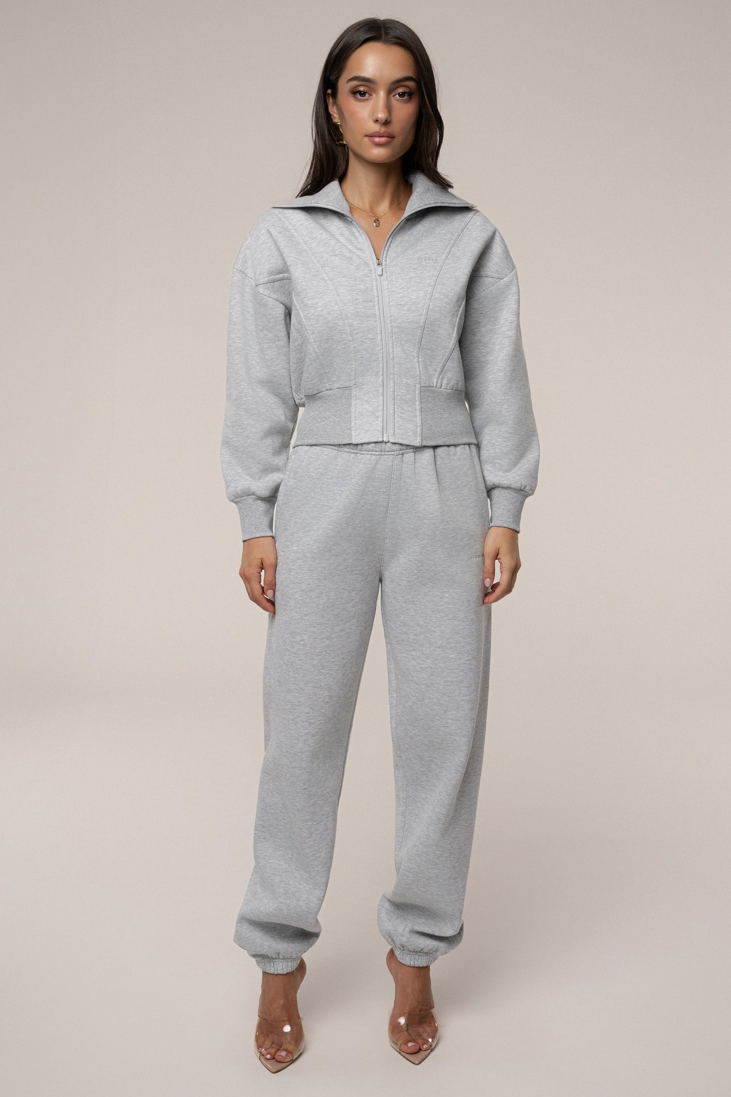 Heather Grey JLUXLABEL Logo Sweatpants