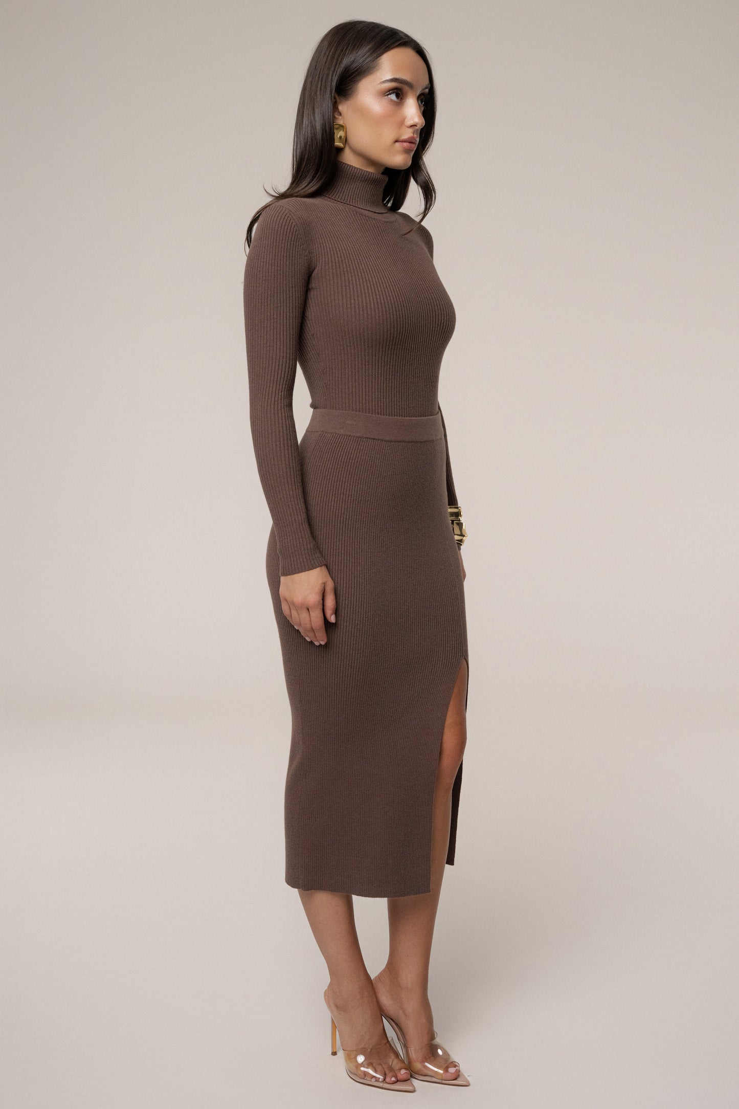 Chocolate Cardinal Essential Knit Skirt