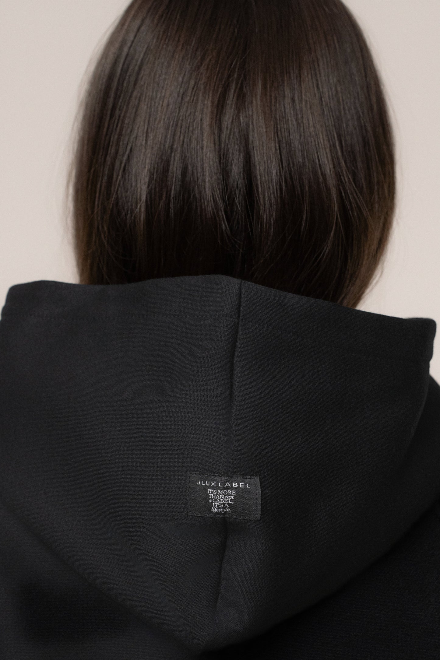 Black JLUXLABEL Logo Pullover Hoodie