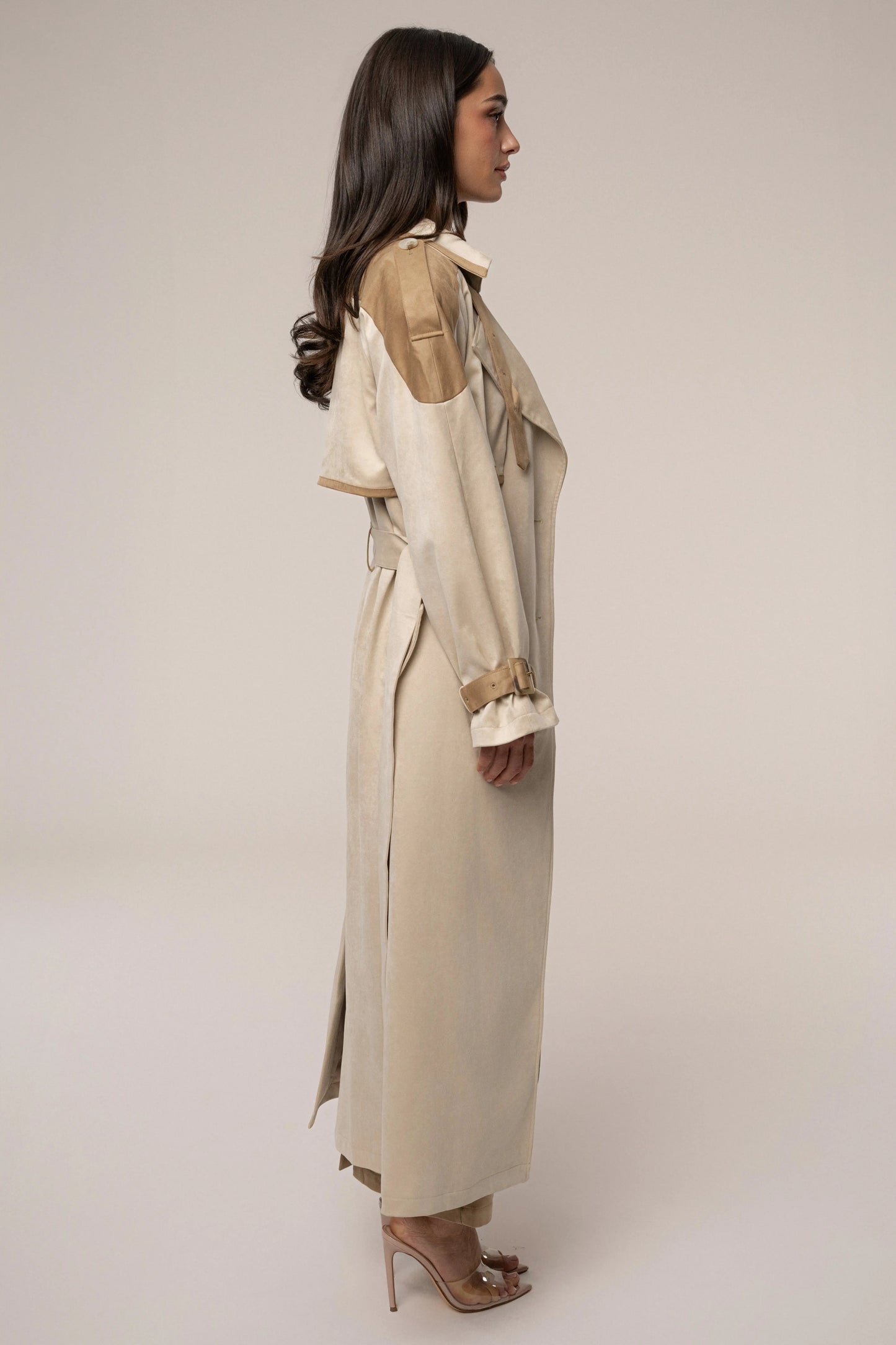 Tan Elite Suede Coat JLUXLABEL