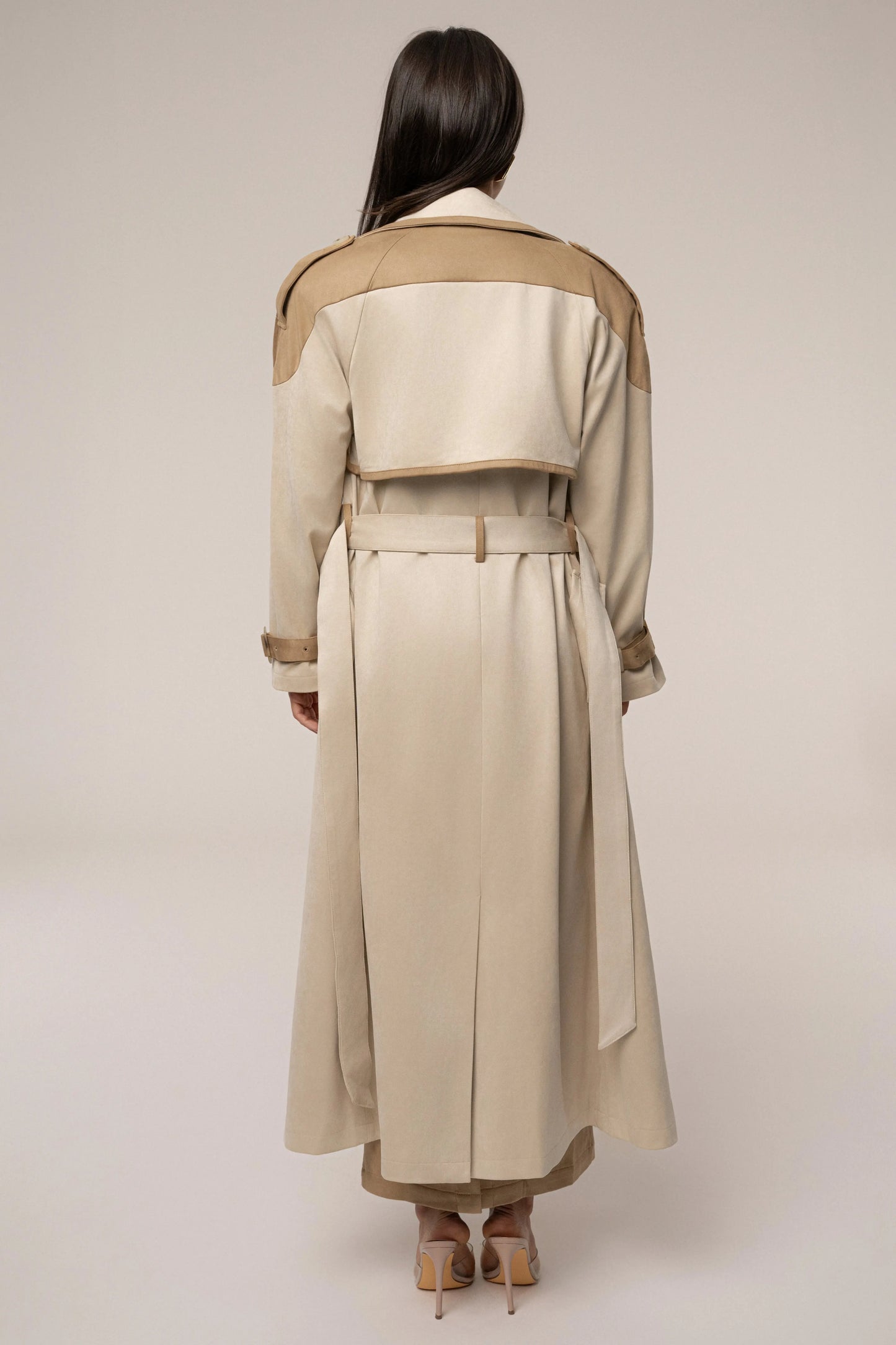 Tan Elite Suede Coat JLUXLABEL