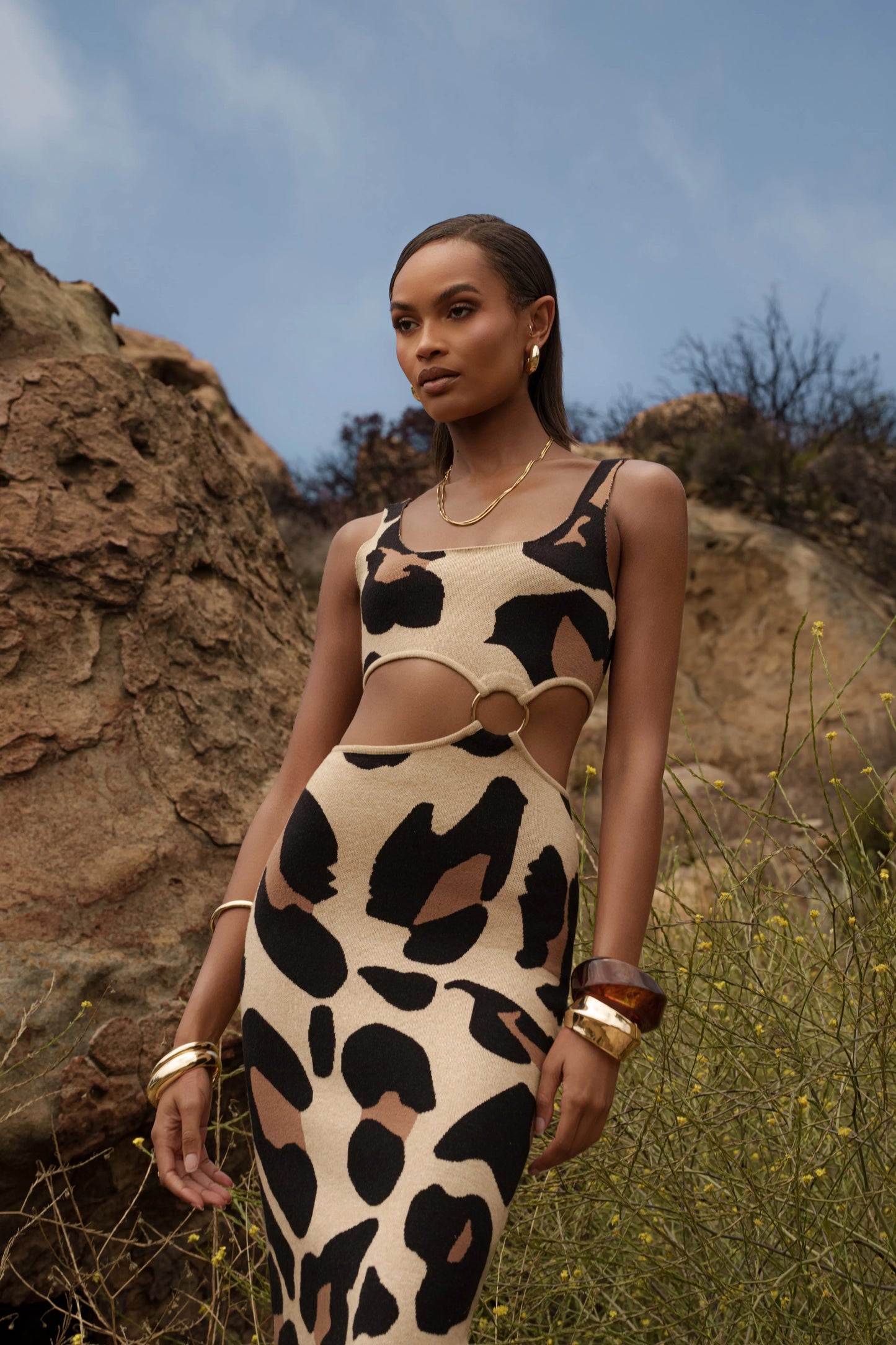 Leopard Zahara Print Maxi Dress JLUXLABEL