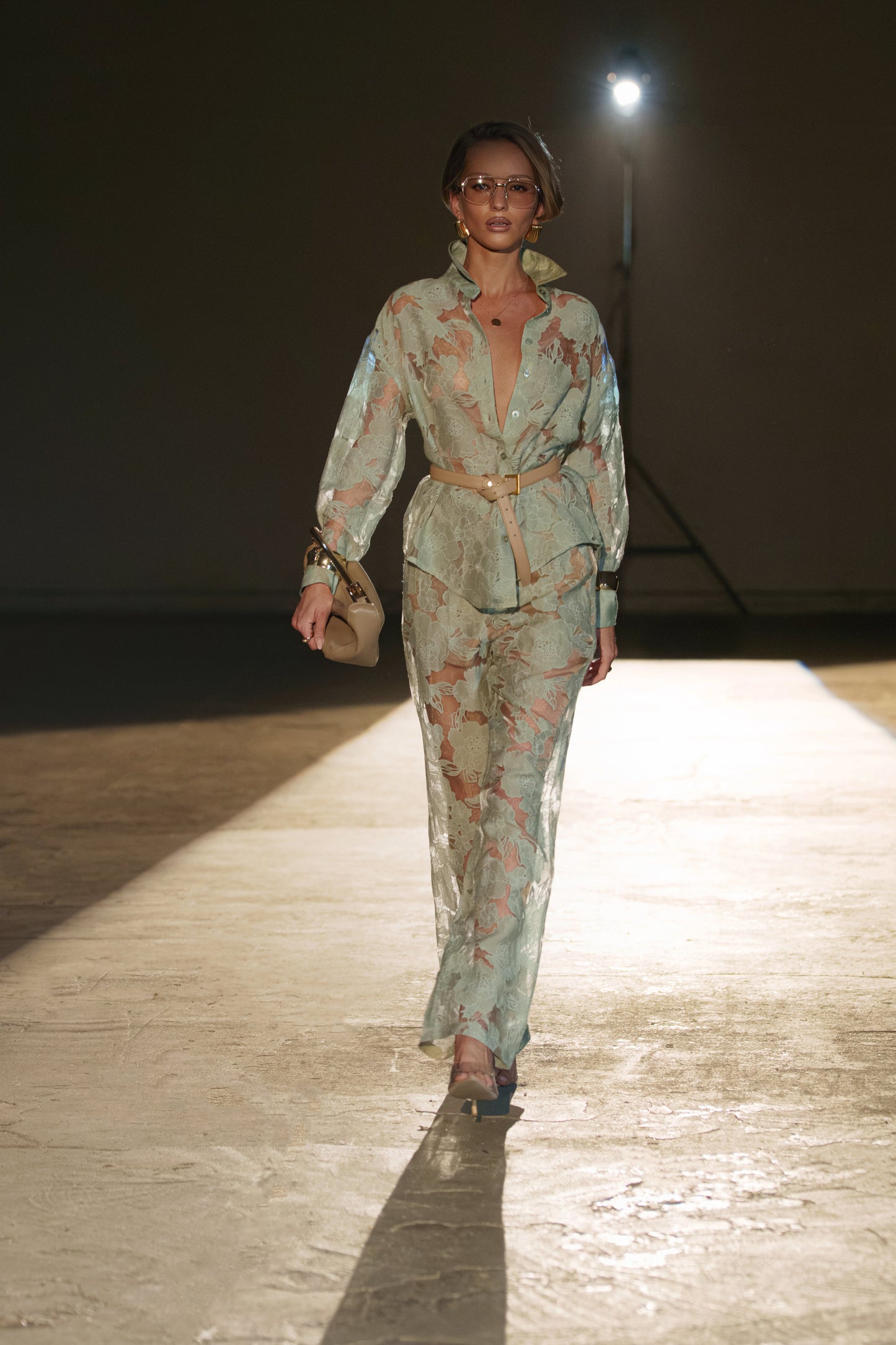 PRE-ORDER Sage Organza Floral Blouse JLUXLABEL
